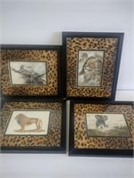 4 African Art Frames