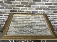 Gold Tone Framed Mirror