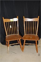 (2) Oak Chairs