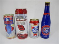 (4) Beer Cans/Bottles