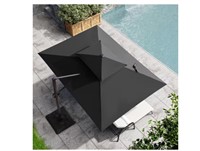 Pellebant Double top Patio Umbrella in Black