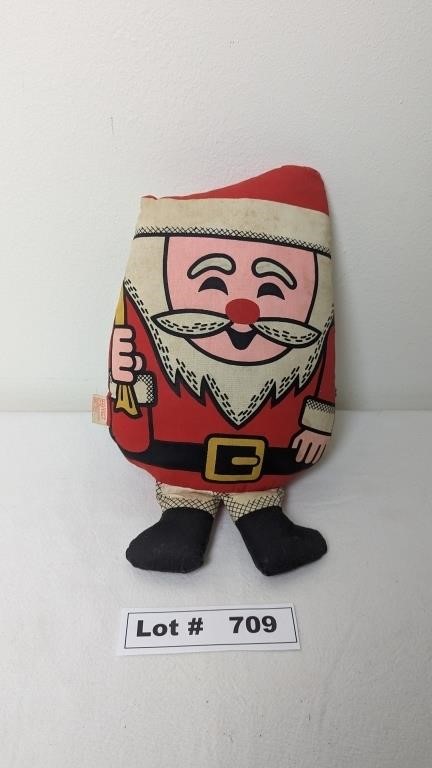 1968 MATTEL SANTA CLAUS TALKIN PATTER PILLOW - STR