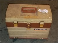Vintage Plano Tackle Box Fishing W/ Some Parts