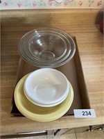 Assorted Kitchen Bowls & Corning Nesting Bowls