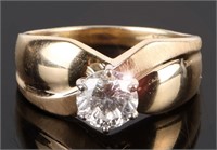 1.0CT SI2 NATURAL DIAMOND 14K YELLOW GOLD RING