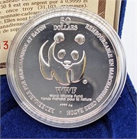 1995 Eaton (WWF) Canada .9999 Fine Silver Round