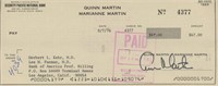 Quinn Martin signed check