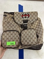 GUCCI DESIGNER BACKPACK NOTE