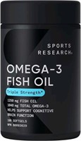Sports Research Triple Strength Omega 3 Fish Oil -