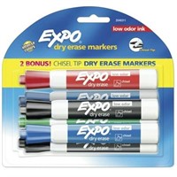 Expo Low Odor Dry Erase Markers  Chisel Tip  Assor