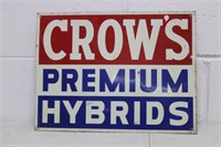 Crow`s Premium Hybrids Metal Sign 12x16