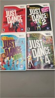Wii Just Dance 1, 2 , 4 & Kids CIP