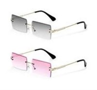MSRP $8 Set 2 Rectangle Sunglasses