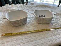 2- Corning ware dishes