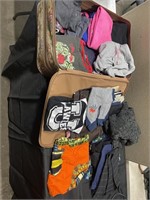 Suitcase of clothes  - suitcase missing wheel