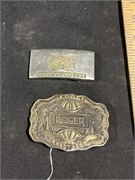 2 belt buckles