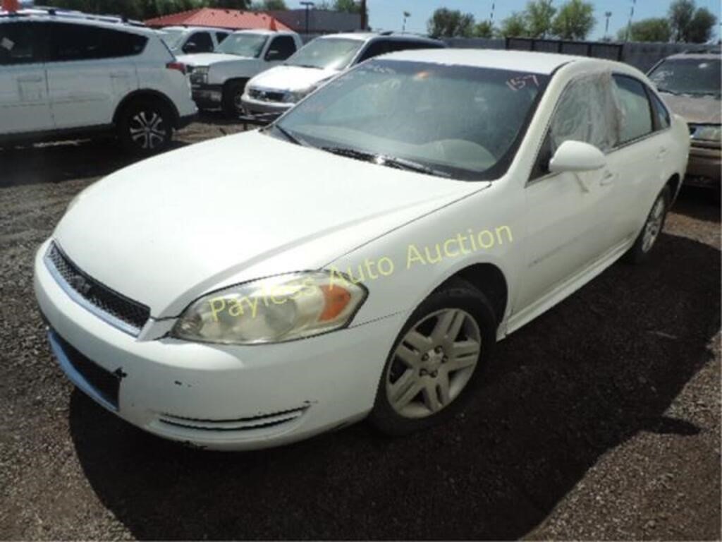 2013 Chevrolet Impala 2G1WF5E38D1251604 White