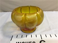 Art glass gold bowl
