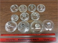 Small glass lids (11)