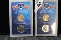 2018 and 2017 Uncirculated Coins