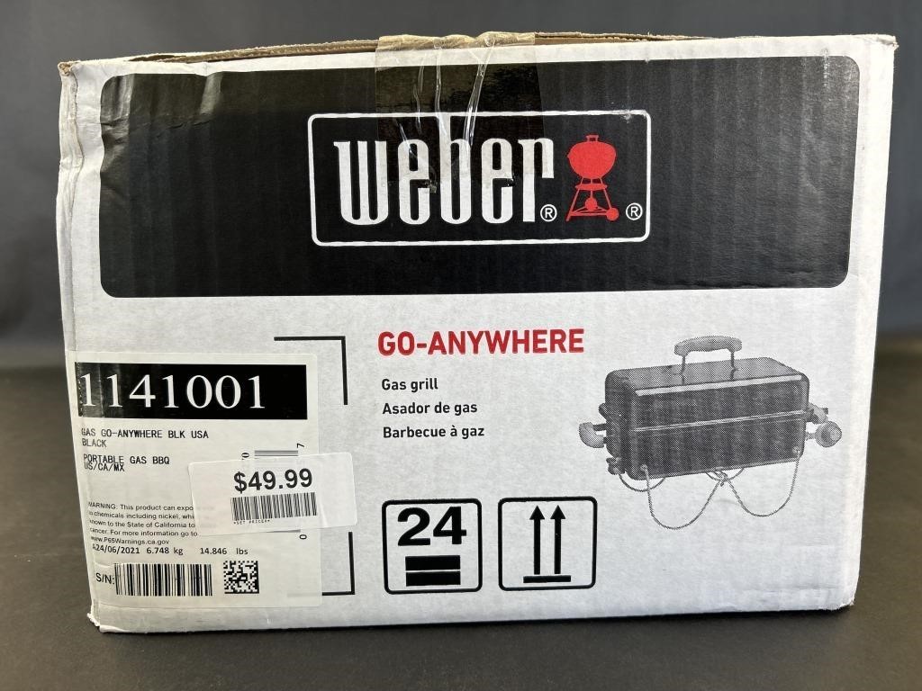 Weber Black Go-Anywhere Portable Gas BBQ Grill