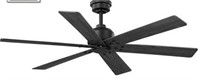 Cortaine 54in  Matte Black Ceiling Fan