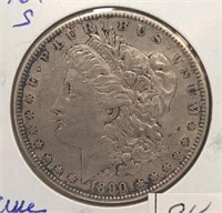 1890-S  Morgan Dollar