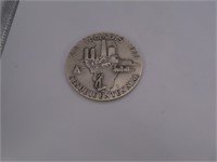 1968 Illinois SewquiCentennial Medal 4.6oz SIlver