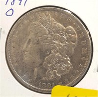 1891-O  Morgan Dollar