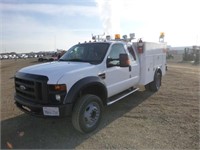 2008 Ford F550 4x4 Extra Cab Utility Truck