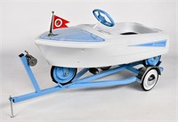 Retored Murray Dolphin Pedal Boat With Trailer