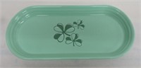 Fiesta Post 86 seamist Shamrock Clover bread tray