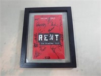 Autographed Play Bill of "Rent"