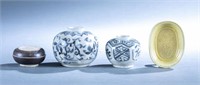 4 Asian ceramic pieces.