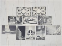 COLLECTION OF 10 VINTAGE BLACK & WHITE POSTCARDS