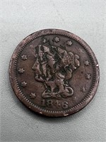 1846 Large Cent w/ Hole