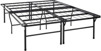 BPM Queen 14" Metal Platform Bed w/ Steel Slats