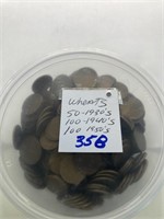 250 Wheat Cents Limited 30’s,40’s
