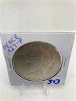 1927 Peace Silver Dollar Unc