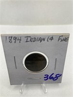 1894 Indian Cent Fine