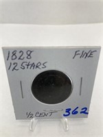 1928 1/2 Cent 12 Stars F