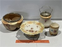 Assorted China / Crockery Inc Biscuit Barrel