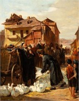 Market of Krakow, Painting, John Quincy Adams.