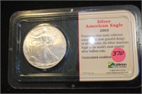 2003 1oz .999 Pure Silver Eagle