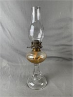 Glass Pedestal Oil Lamp