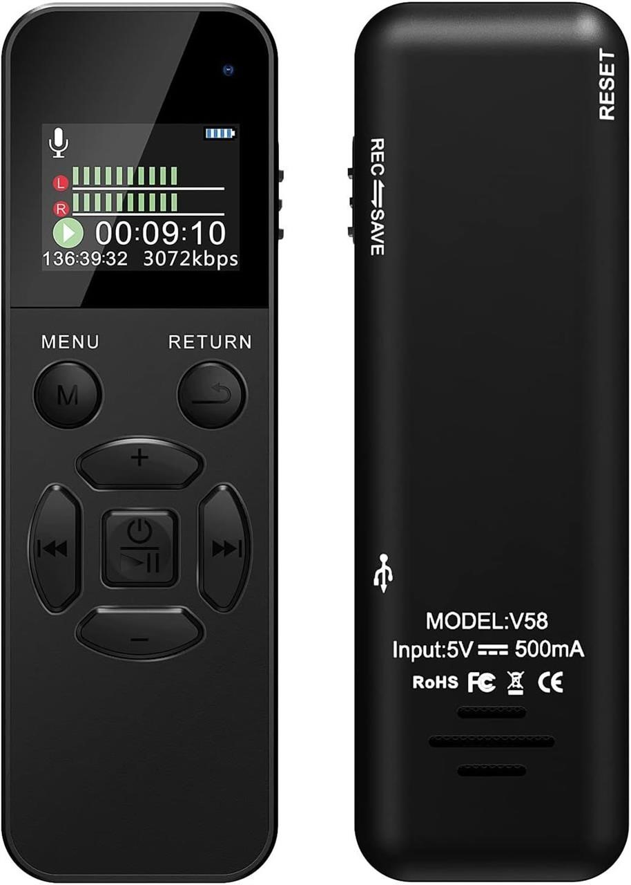 NEW $33 64GB Digital Voice Recorder w/Playback