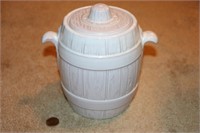 Frankoma Pottery 97V Barrel Cookie Jar