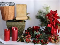 Centerpiece & Poinsettia Christmas Decor