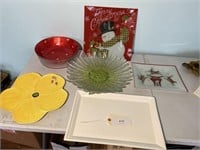 LARGE LOT OF VARIOUS PLATTERS