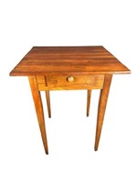CHERRY PEGGED TAPERED LEG TABLE